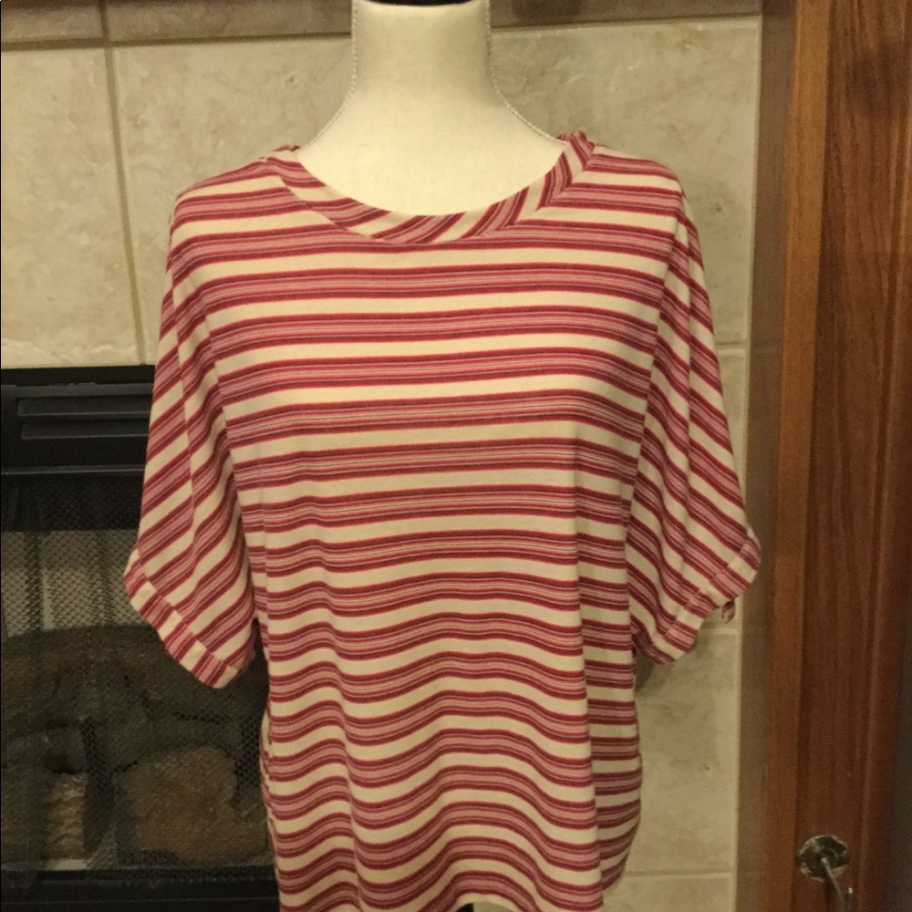Striped Tie-Sleeve Shirt